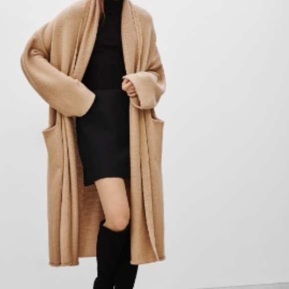 Aritzia Sweaters - [SOLD] Babaton Thackeray Sweater Cardigan Coatigan Constant Camel
